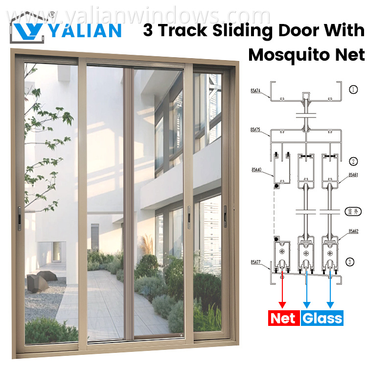 Aluminum Glass Door Sliding